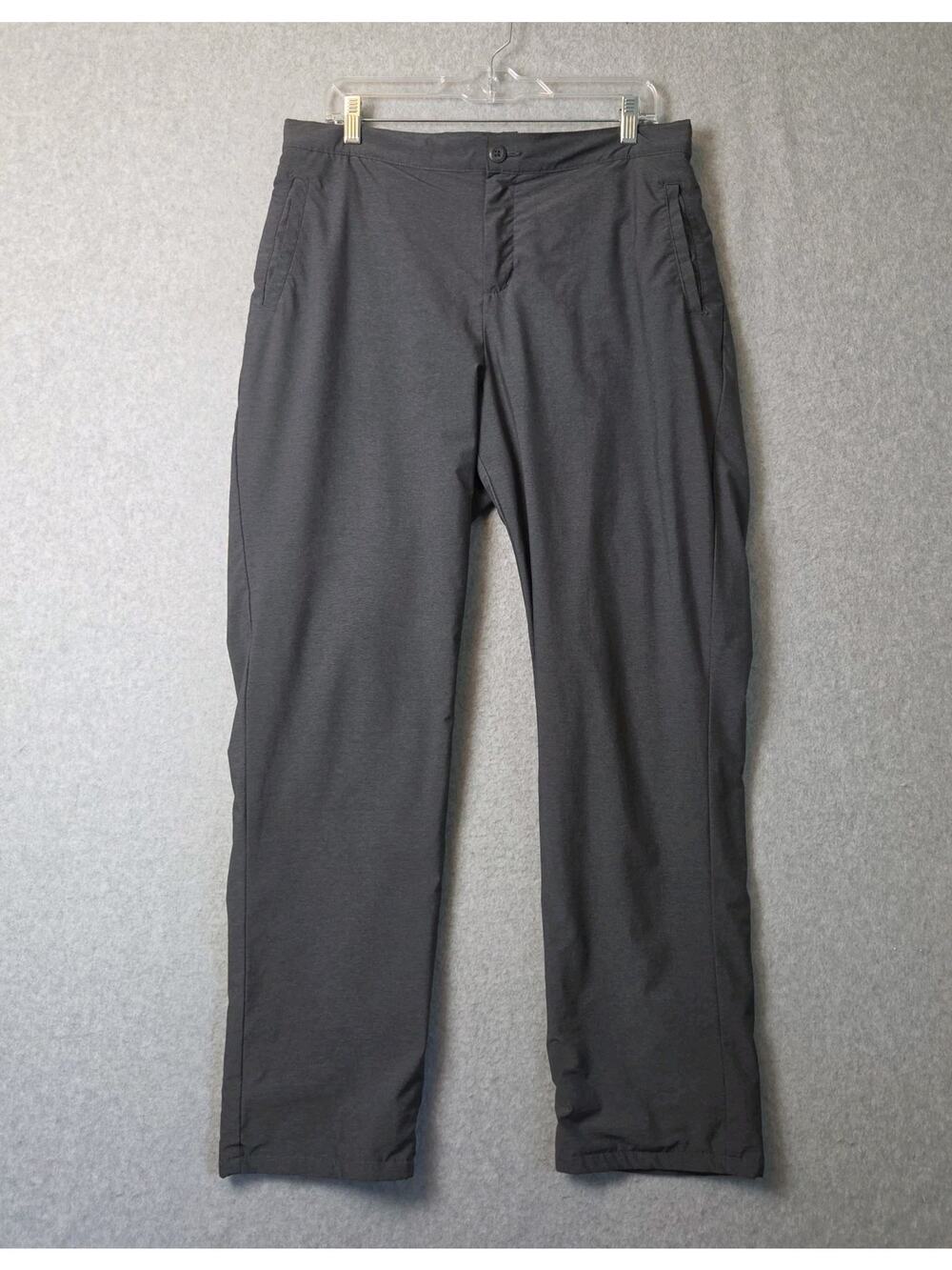 Stormpack Gray Microfleece Lined Windproof Outdoor Pants Women's Large Pockets